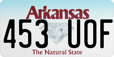 AR license plate 453UOF