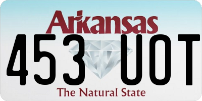 AR license plate 453UOT