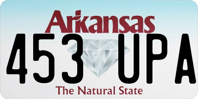 AR license plate 453UPA