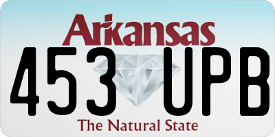 AR license plate 453UPB
