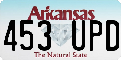 AR license plate 453UPD