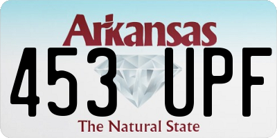 AR license plate 453UPF