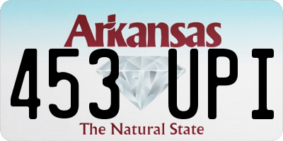 AR license plate 453UPI