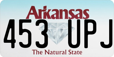 AR license plate 453UPJ