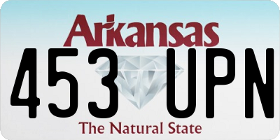 AR license plate 453UPN