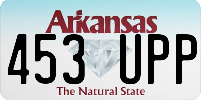 AR license plate 453UPP