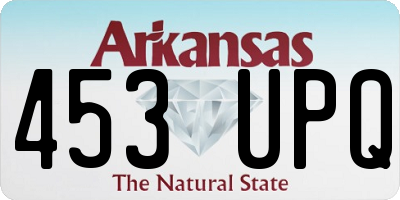 AR license plate 453UPQ