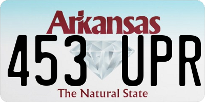 AR license plate 453UPR
