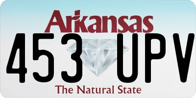 AR license plate 453UPV