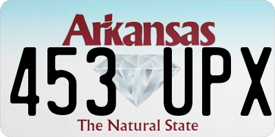 AR license plate 453UPX
