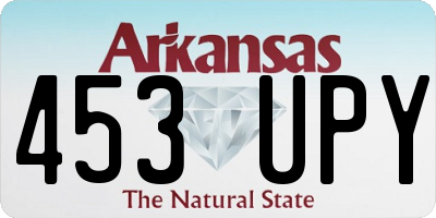 AR license plate 453UPY