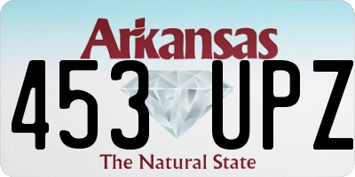 AR license plate 453UPZ
