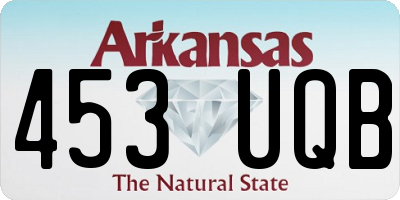 AR license plate 453UQB