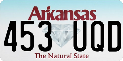 AR license plate 453UQD