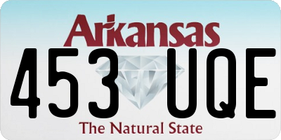 AR license plate 453UQE