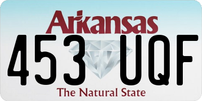 AR license plate 453UQF