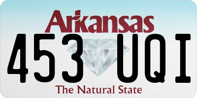 AR license plate 453UQI