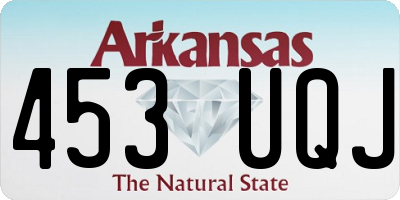 AR license plate 453UQJ