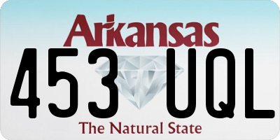 AR license plate 453UQL