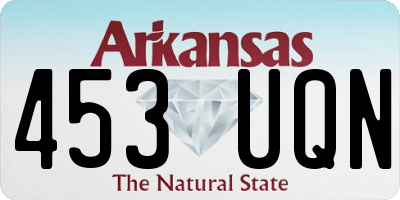 AR license plate 453UQN