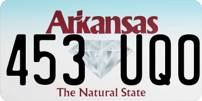 AR license plate 453UQO