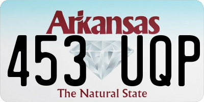 AR license plate 453UQP