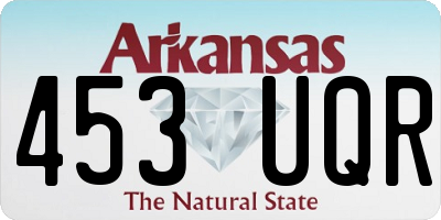 AR license plate 453UQR