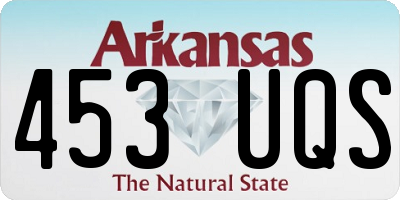 AR license plate 453UQS