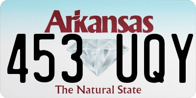 AR license plate 453UQY