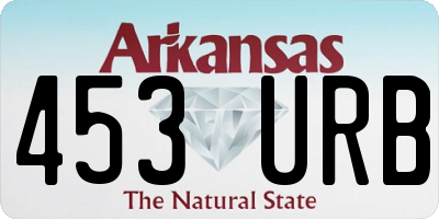 AR license plate 453URB