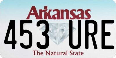 AR license plate 453URE