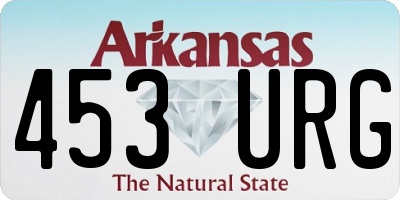 AR license plate 453URG