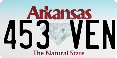 AR license plate 453VEN