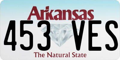 AR license plate 453VES