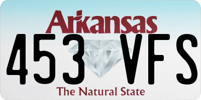 AR license plate 453VFS