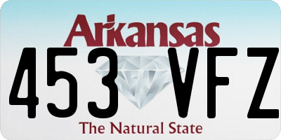 AR license plate 453VFZ