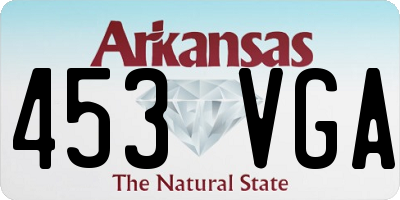 AR license plate 453VGA