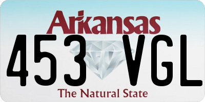 AR license plate 453VGL