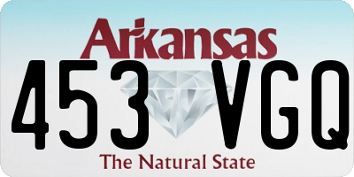 AR license plate 453VGQ