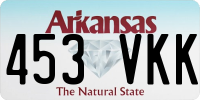 AR license plate 453VKK