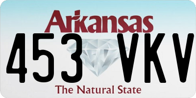 AR license plate 453VKV