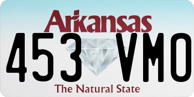 AR license plate 453VMO