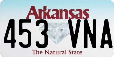 AR license plate 453VNA