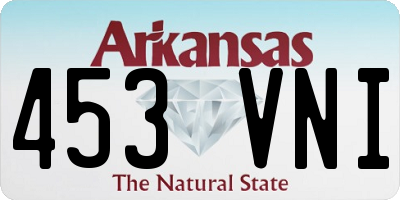 AR license plate 453VNI