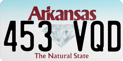 AR license plate 453VQD