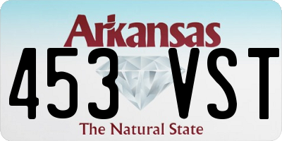 AR license plate 453VST
