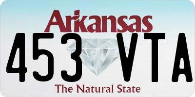 AR license plate 453VTA