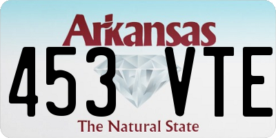 AR license plate 453VTE