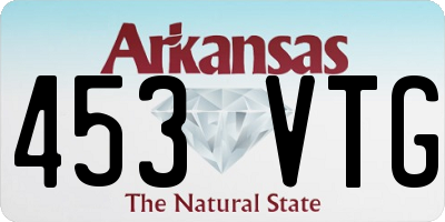 AR license plate 453VTG