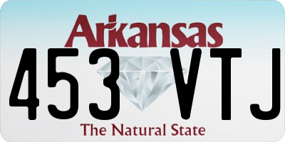 AR license plate 453VTJ